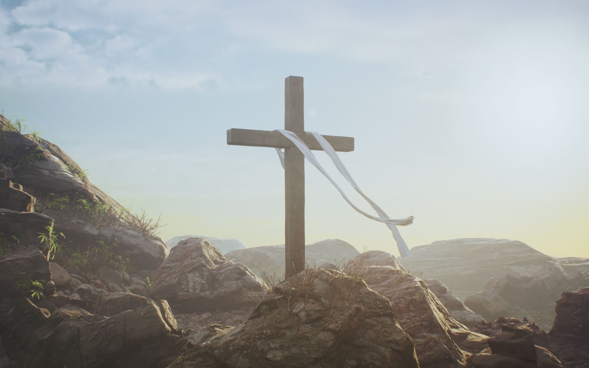 Cross background at Gospel Light Church